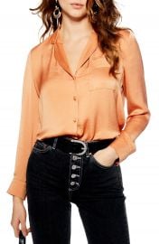 Topshop Satin PJ Shirt   Nordstrom at Nordstrom